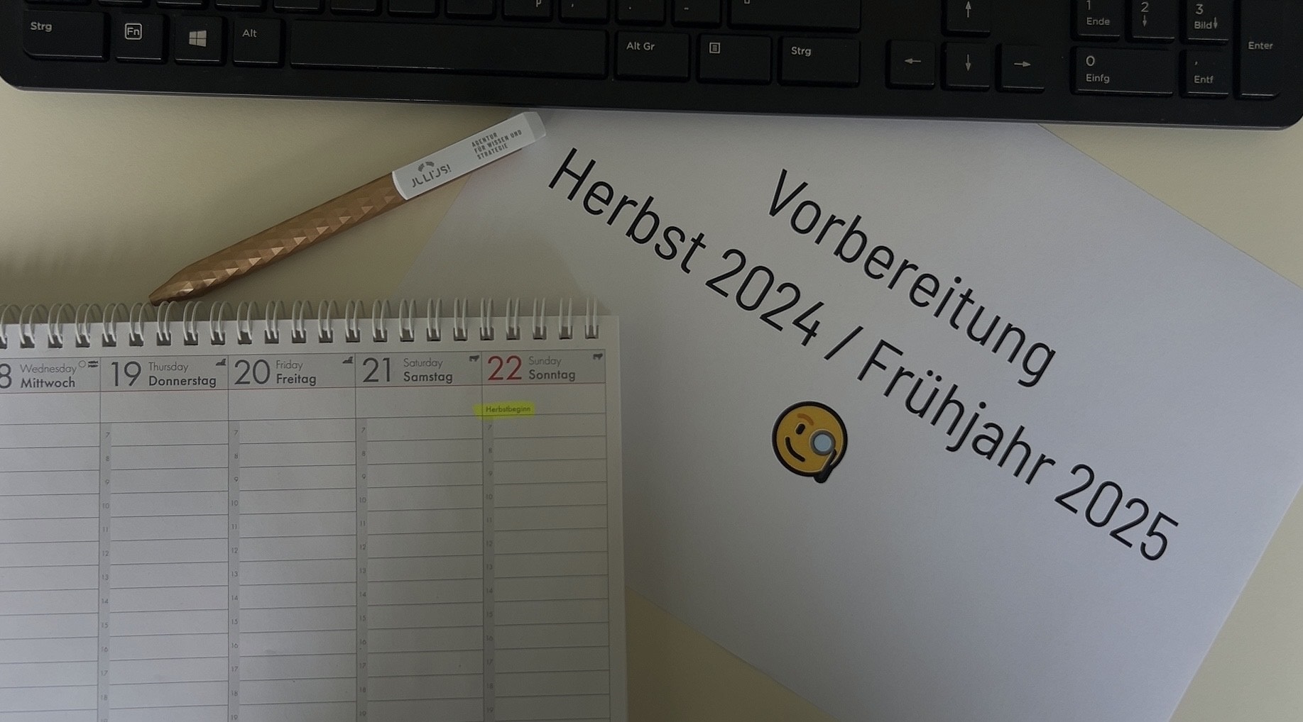 Von der Vorbereitung bis zur Planung: Herbst 2024 / Frühjahr 2025 Seminare